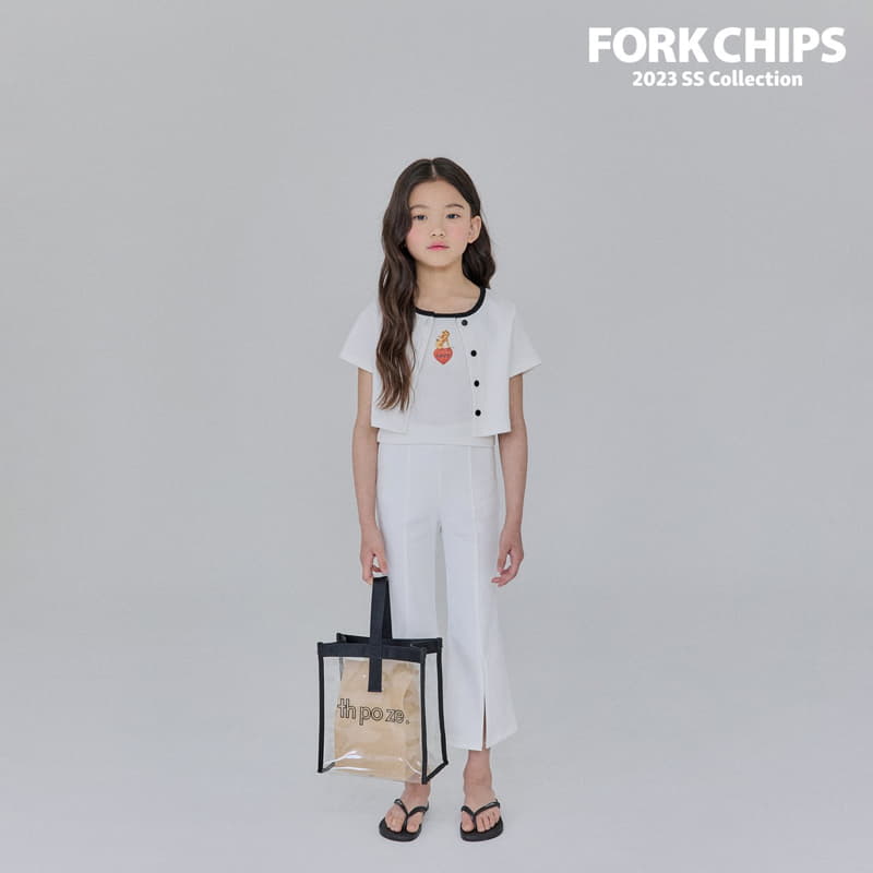 Fork Chips - Korean Children Fashion - #prettylittlegirls - Coco Cardigan Sleeveless Set - 11