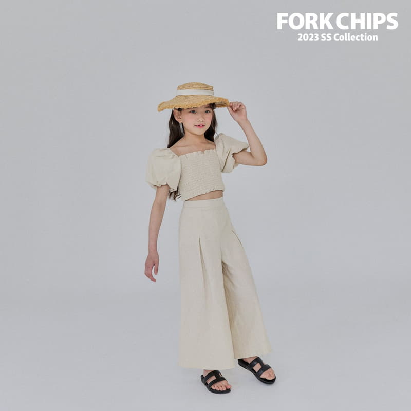 Fork Chips - Korean Children Fashion - #prettylittlegirls - Dunday Crop Blouse - 9