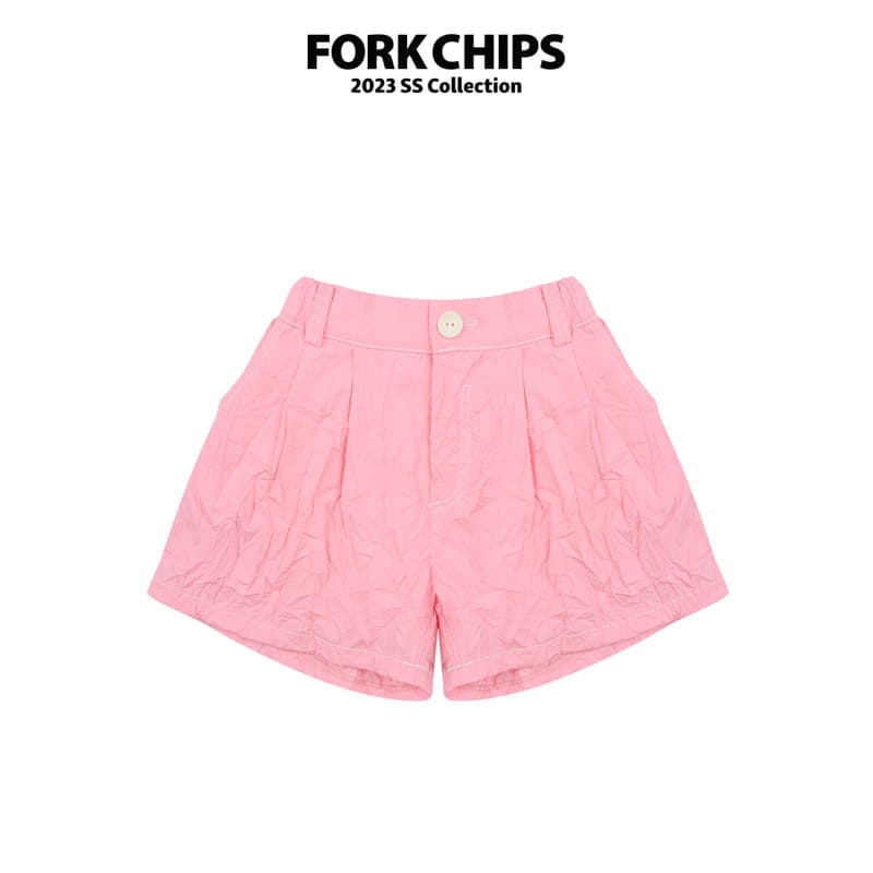 Fork Chips - Korean Children Fashion - #prettylittlegirls - Rinkle Half Pants - 2