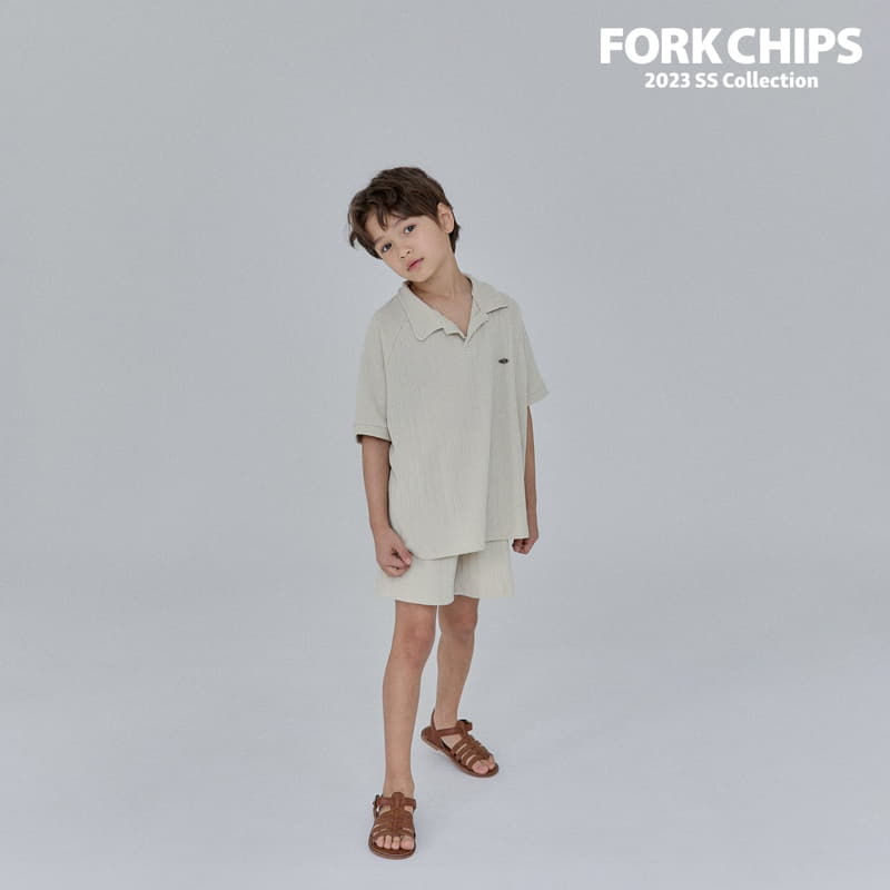 Fork Chips - Korean Children Fashion - #prettylittlegirls - Wish Collar Tee - 12
