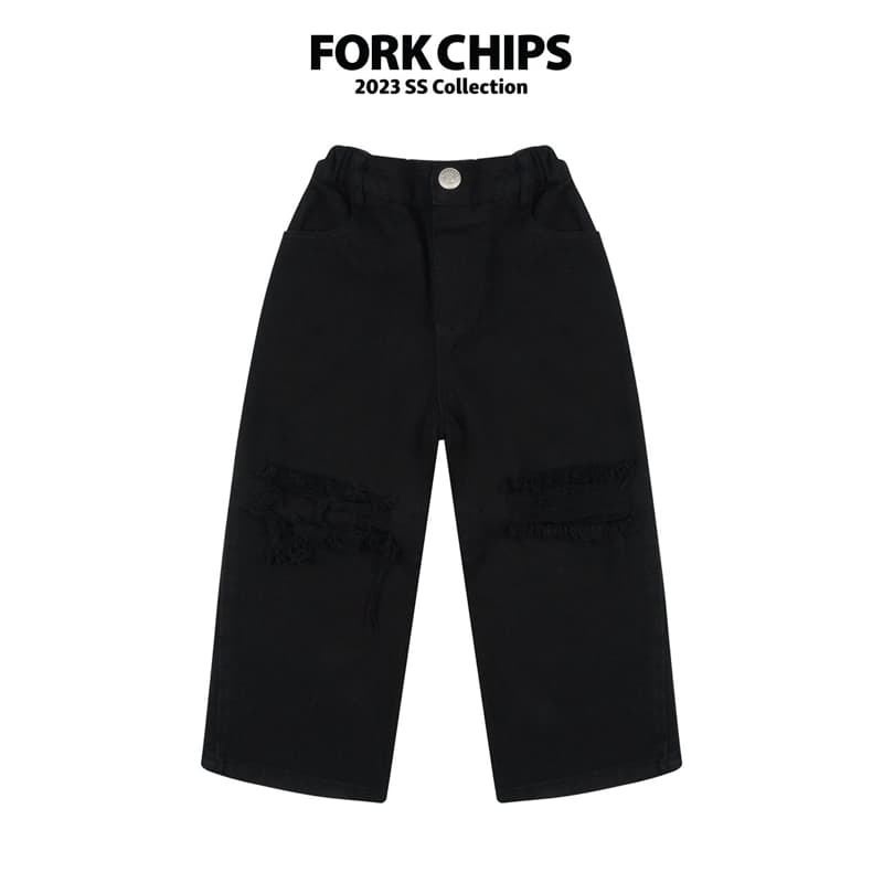 Fork Chips - Korean Children Fashion - #prettylittlegirls - Commom Pants - 2