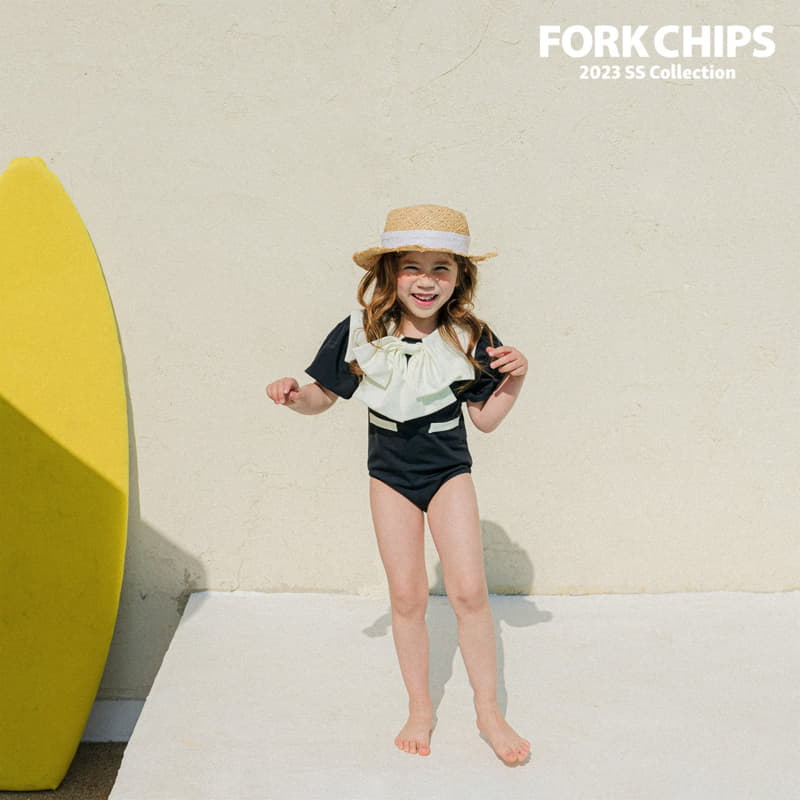 Fork Chips - Korean Children Fashion - #prettylittlegirls - Kelly Swimwear - 9