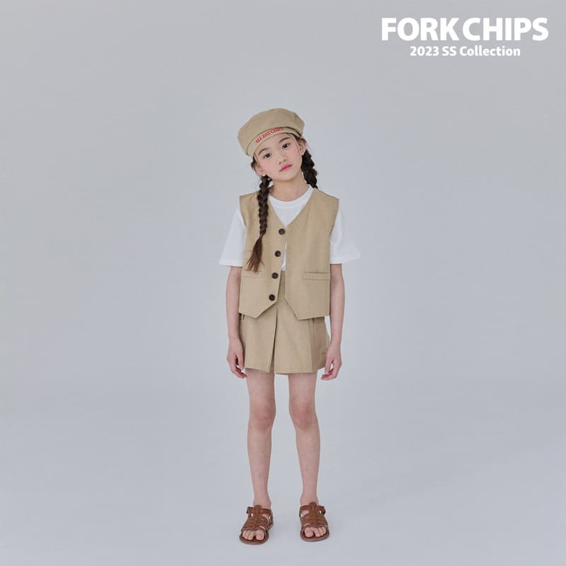 Fork Chips - Korean Children Fashion - #stylishchildhood - Log Cargo Skirt - 8