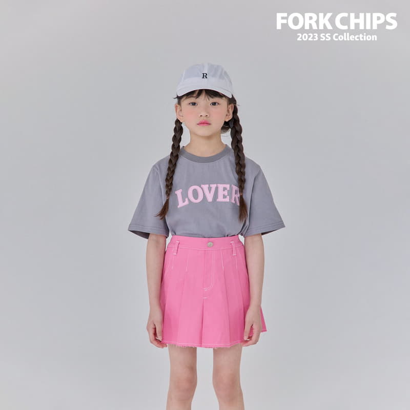 Fork Chips - Korean Children Fashion - #stylishchildhood - Lover Tee - 9