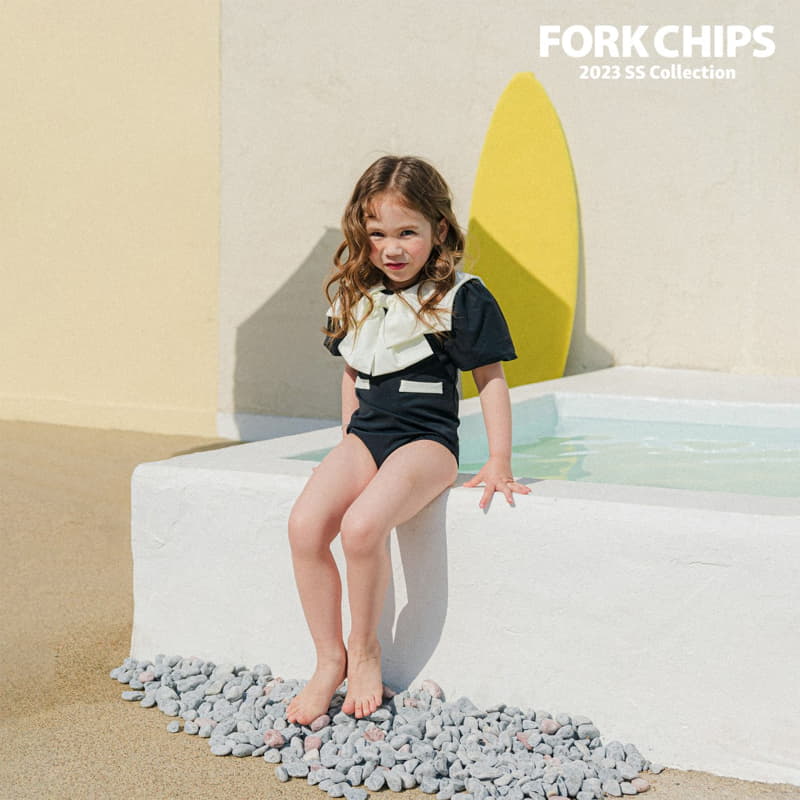 Fork Chips - Korean Children Fashion - #stylishchildhood - Kelly Swimwear - 12