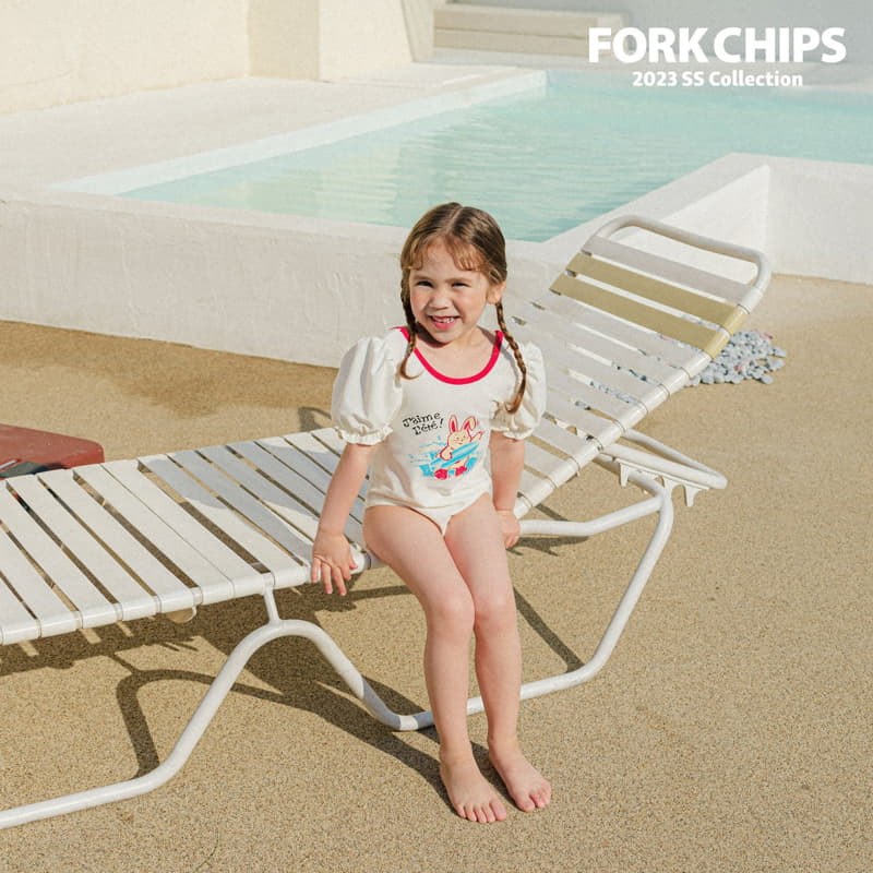 Fork Chips - Korean Children Fashion - #stylishchildhood - Frill Swim Hat - 11