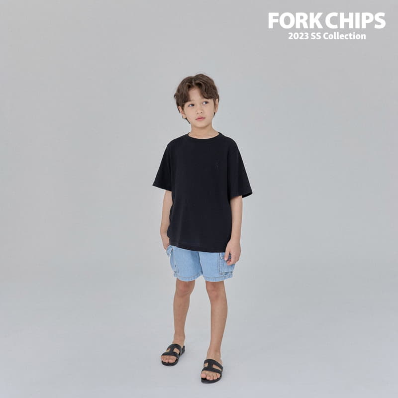 Fork Chips - Korean Children Fashion - #todddlerfashion - Gauze Tee - 10