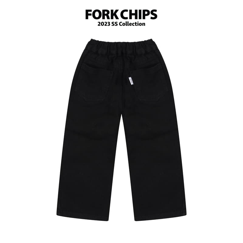 Fork Chips - Korean Children Fashion - #todddlerfashion - Commom Pants - 3