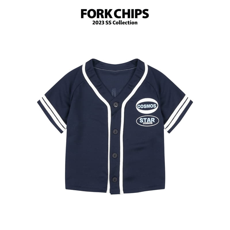 Fork Chips - Korean Children Fashion - #toddlerclothing - Rising Mesh Shirt