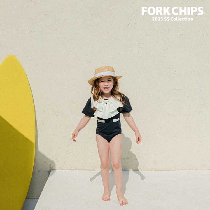 Fork Chips - Korean Children Fashion - #toddlerclothing - Kelly Swimwear - 11