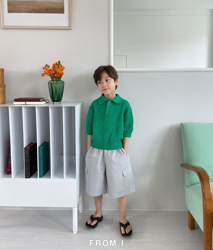 From I - Korean Children Fashion - #Kfashion4kids - Cotton Collar Knit Tee - 12