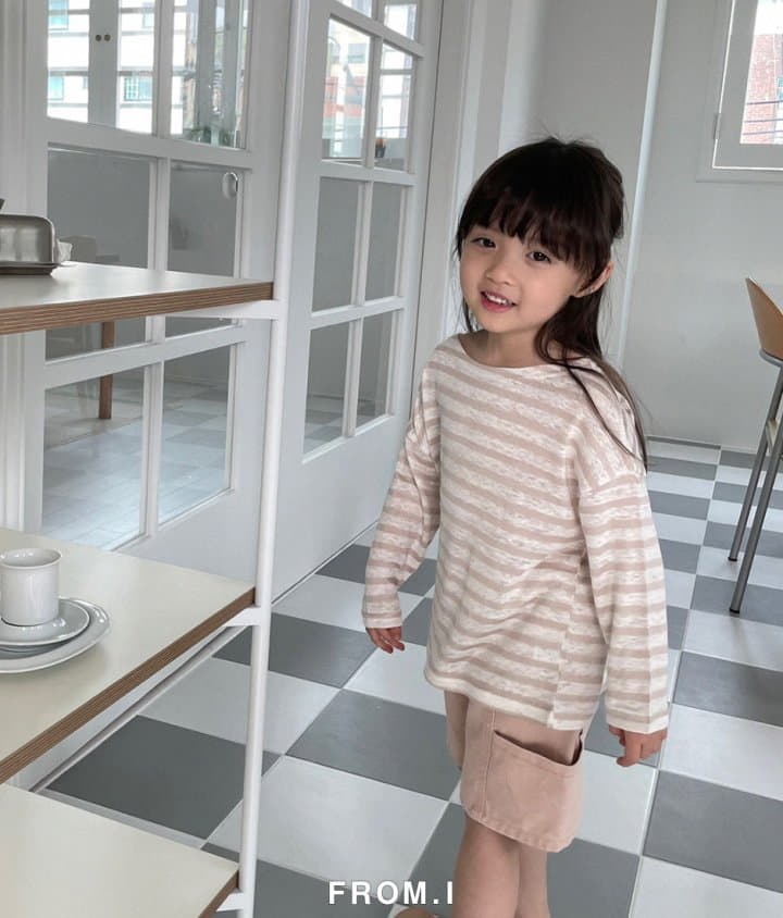 From I - Korean Children Fashion - #discoveringself - Stripes Linen Tee - 9