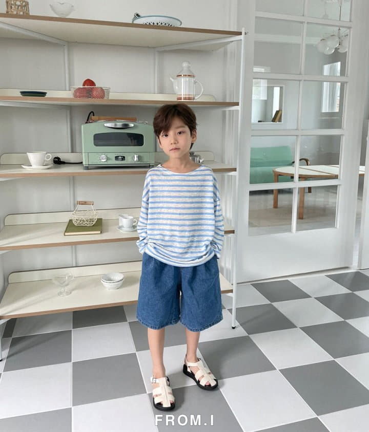 From I - Korean Children Fashion - #stylishchildhood - Stripes Linen Tee - 5
