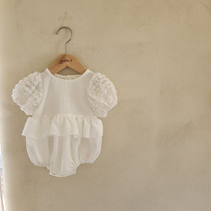 From J - Korean Baby Fashion - #babyboutiqueclothing - Lalala Lace Balloon Bodysuit - 8