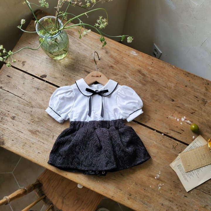From J - Korean Baby Fashion - #babyboutiqueclothing - Sort Sleeves Pintuck Bodysuit Boy - 11