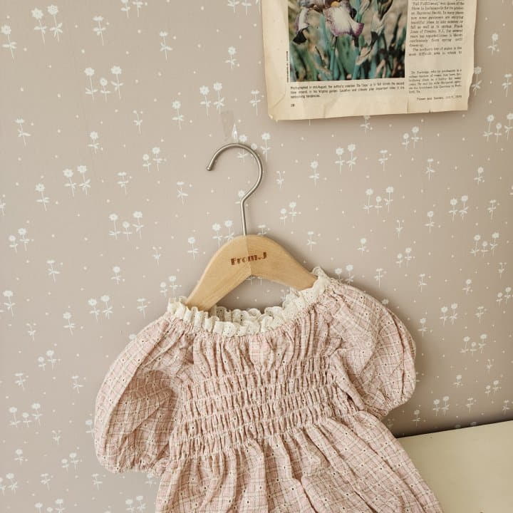 From J - Korean Baby Fashion - #babyfever - Flower Embrodiery Bodysuit - 3
