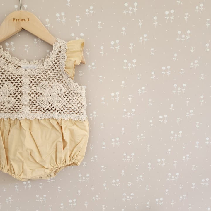From J - Korean Baby Fashion - #babygirlfashion - Quilting Frill Bodysuit - 9