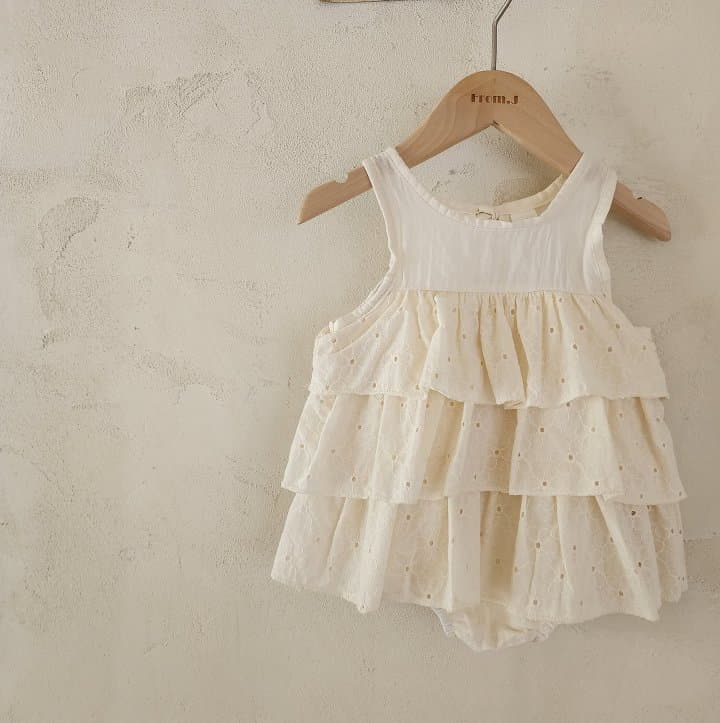 From J - Korean Baby Fashion - #babyoutfit - Cancan Lace Bodysuit - 10