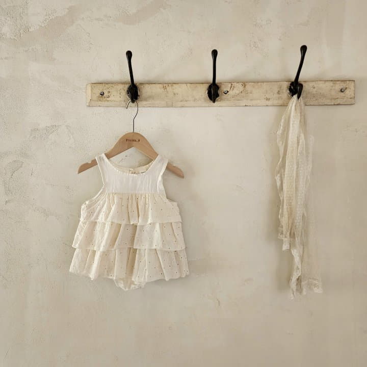 From J - Korean Baby Fashion - #babyoutfit - Cancan Lace Bodysuit - 9