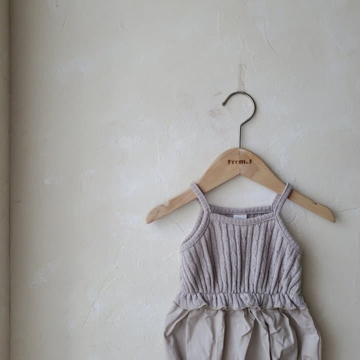 From J - Korean Baby Fashion - #onlinebabyshop - Twist Sleeveless Bodsyuit - 6
