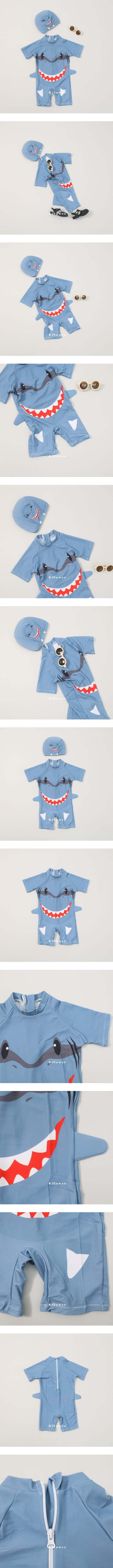 G Flower - Korean Children Fashion - #designkidswear - Shark Swimwear