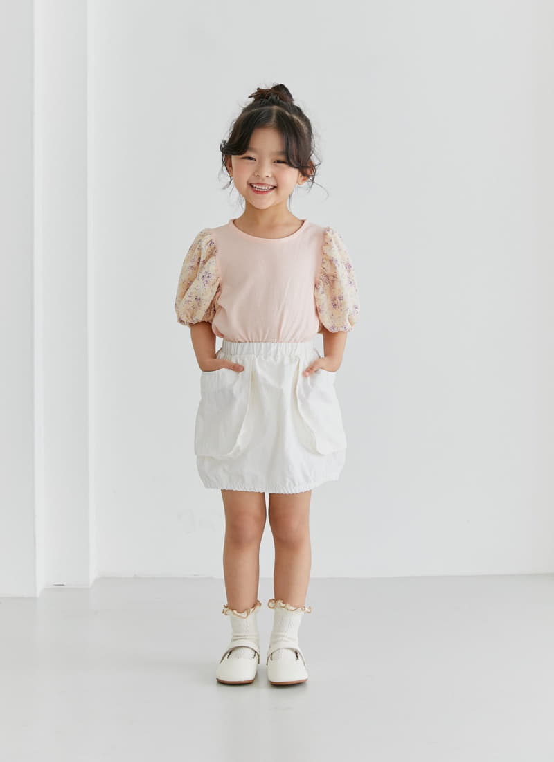 Ggomare - Korean Children Fashion - #Kfashion4kids - Puff Lace Tee - 5