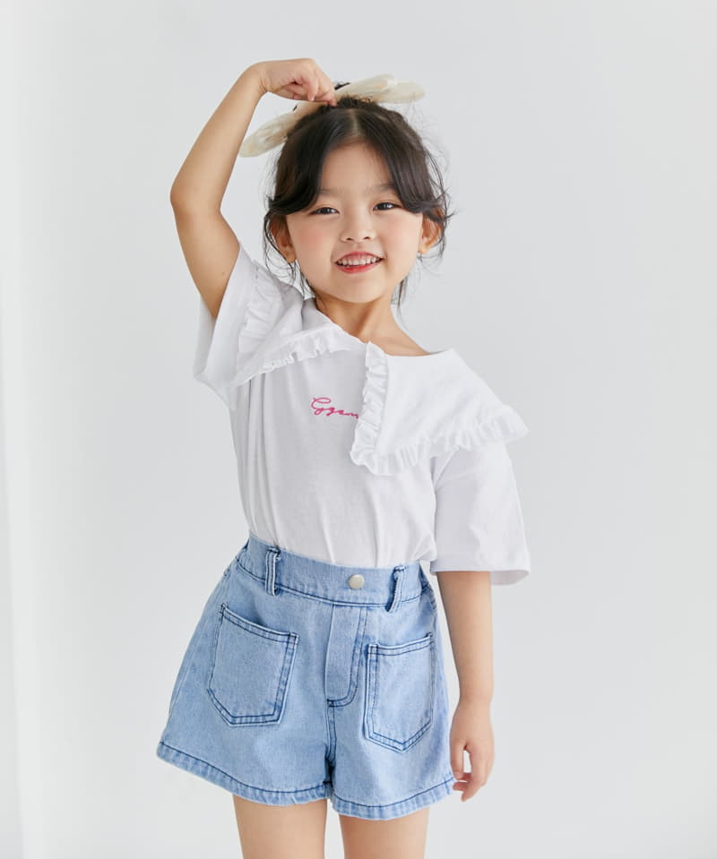 Ggomare - Korean Children Fashion - #childofig - BB Collar Tee