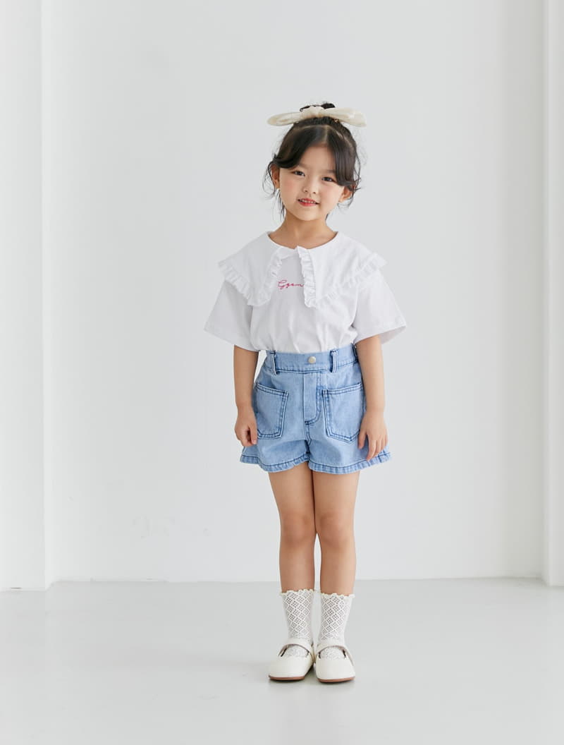 Ggomare - Korean Children Fashion - #childofig - BB Collar Tee - 2