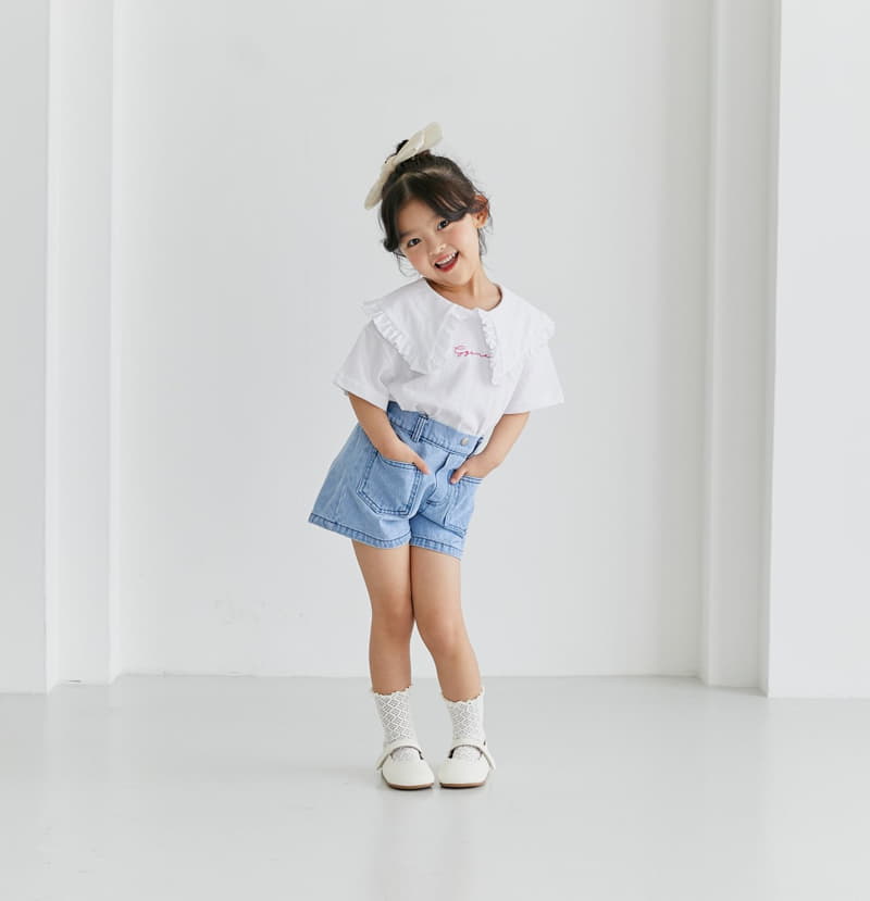 Ggomare - Korean Children Fashion - #childrensboutique - BB Collar Tee - 3