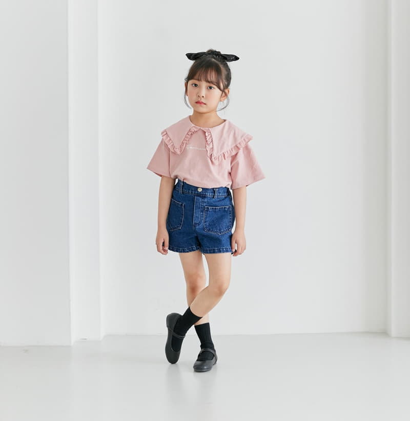 Ggomare - Korean Children Fashion - #childrensboutique - BB Collar Tee - 4