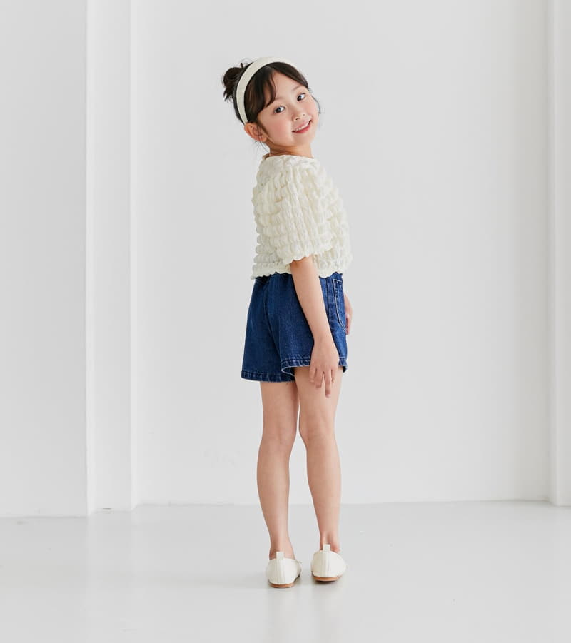 Ggomare - Korean Children Fashion - #designkidswear - Crop Mayo Blouse - 8