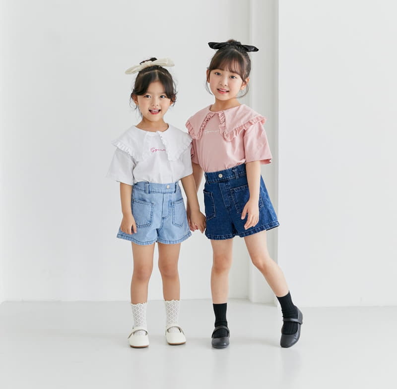 Ggomare - Korean Children Fashion - #kidzfashiontrend - BB Collar Tee - 9