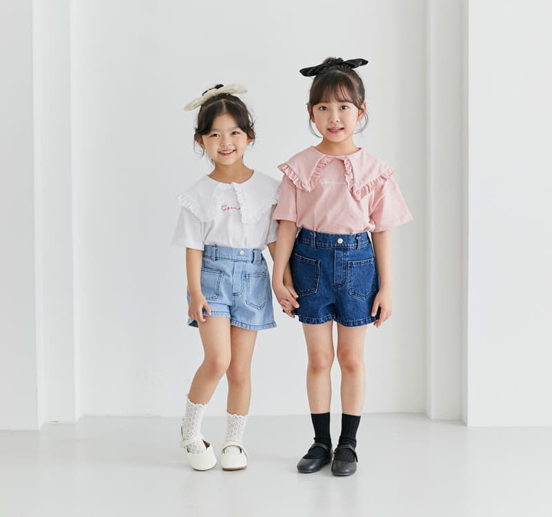 Ggomare - Korean Children Fashion - #littlefashionista - BB Collar Tee - 11