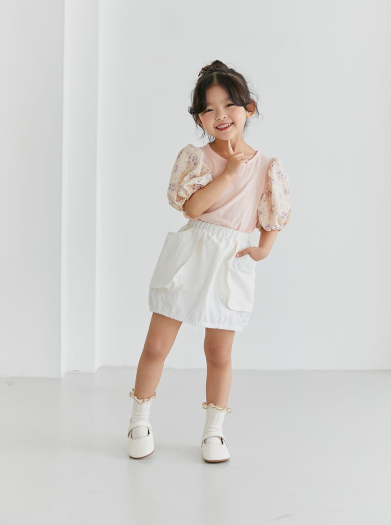 Ggomare - Korean Children Fashion - #minifashionista - Puff Lace Tee - 8