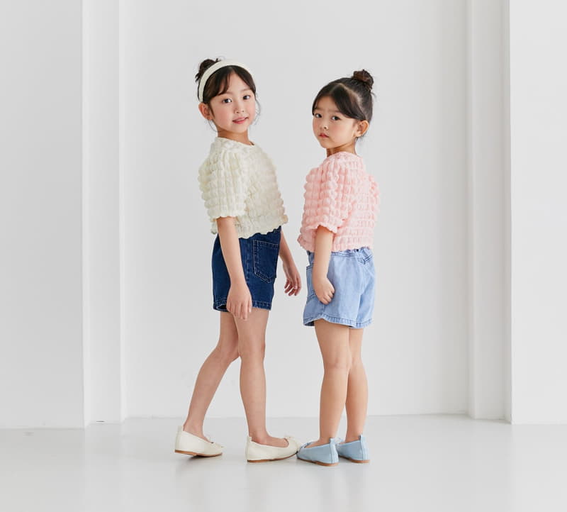 Ggomare - Korean Children Fashion - #minifashionista - Crop Mayo Blouse