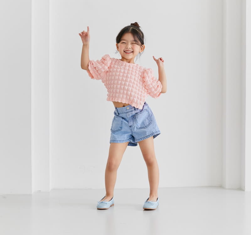Ggomare - Korean Children Fashion - #todddlerfashion - Crop Mayo Blouse - 3