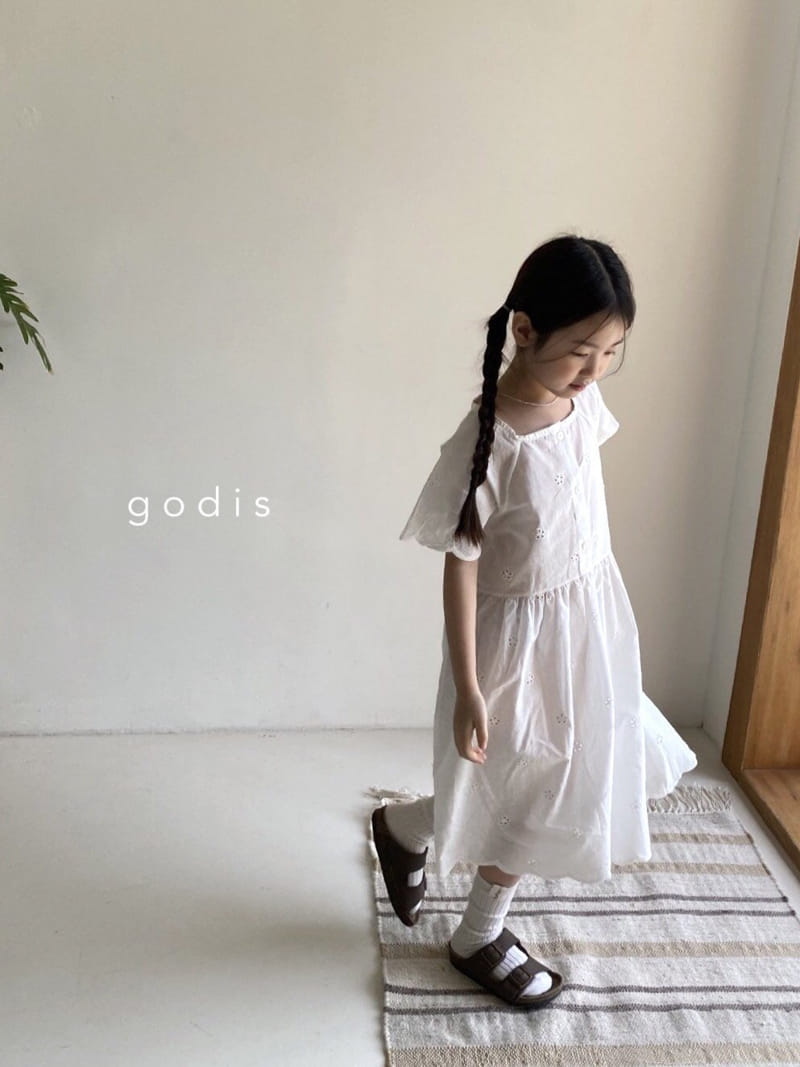 Godis - Korean Children Fashion - #discoveringself - Embroy One-piece - 3