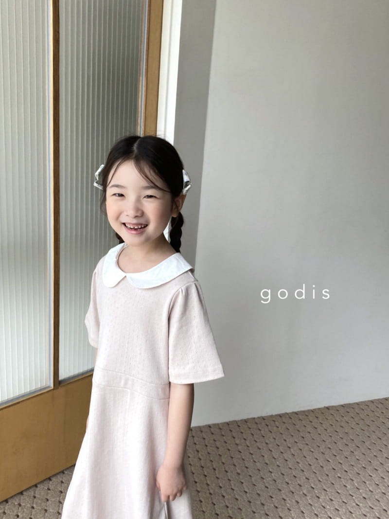 Godis - Korean Children Fashion - #fashionkids - Eyelet One-piece - 3