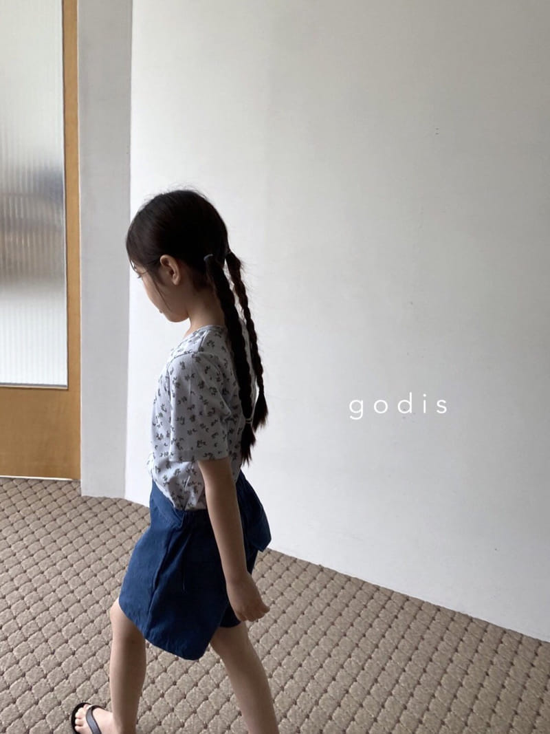 Godis - Korean Children Fashion - #magicofchildhood - Flower Button Tee - 7