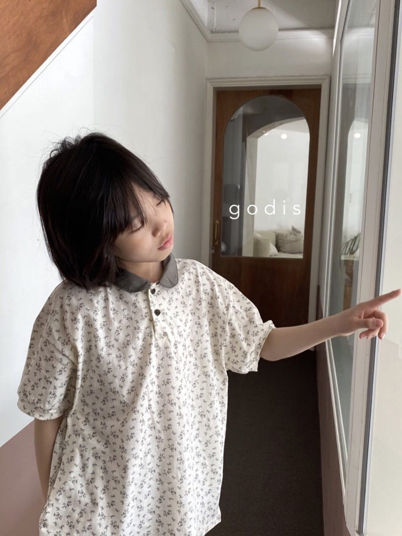 Godis - Korean Children Fashion - #magicofchildhood - Shape Collar Tee - 2