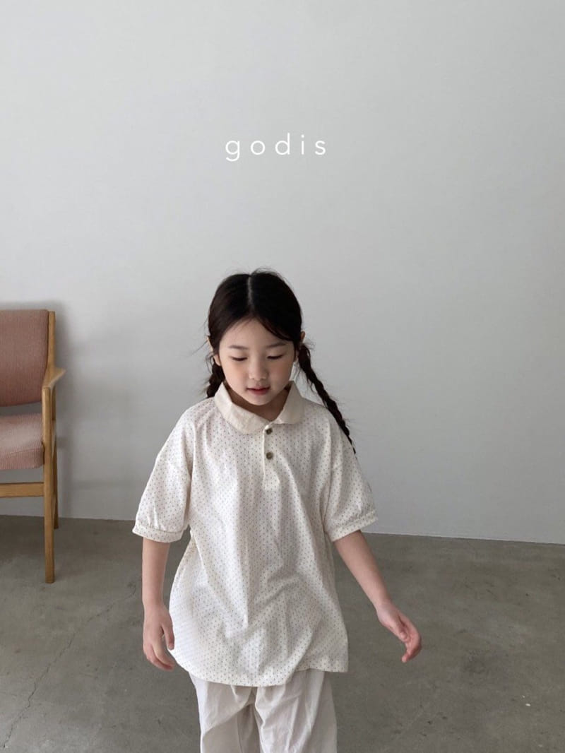 Godis - Korean Children Fashion - #minifashionista - Shape Collar Tee - 4
