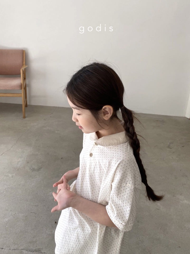 Godis - Korean Children Fashion - #todddlerfashion - Shape Collar Tee - 5