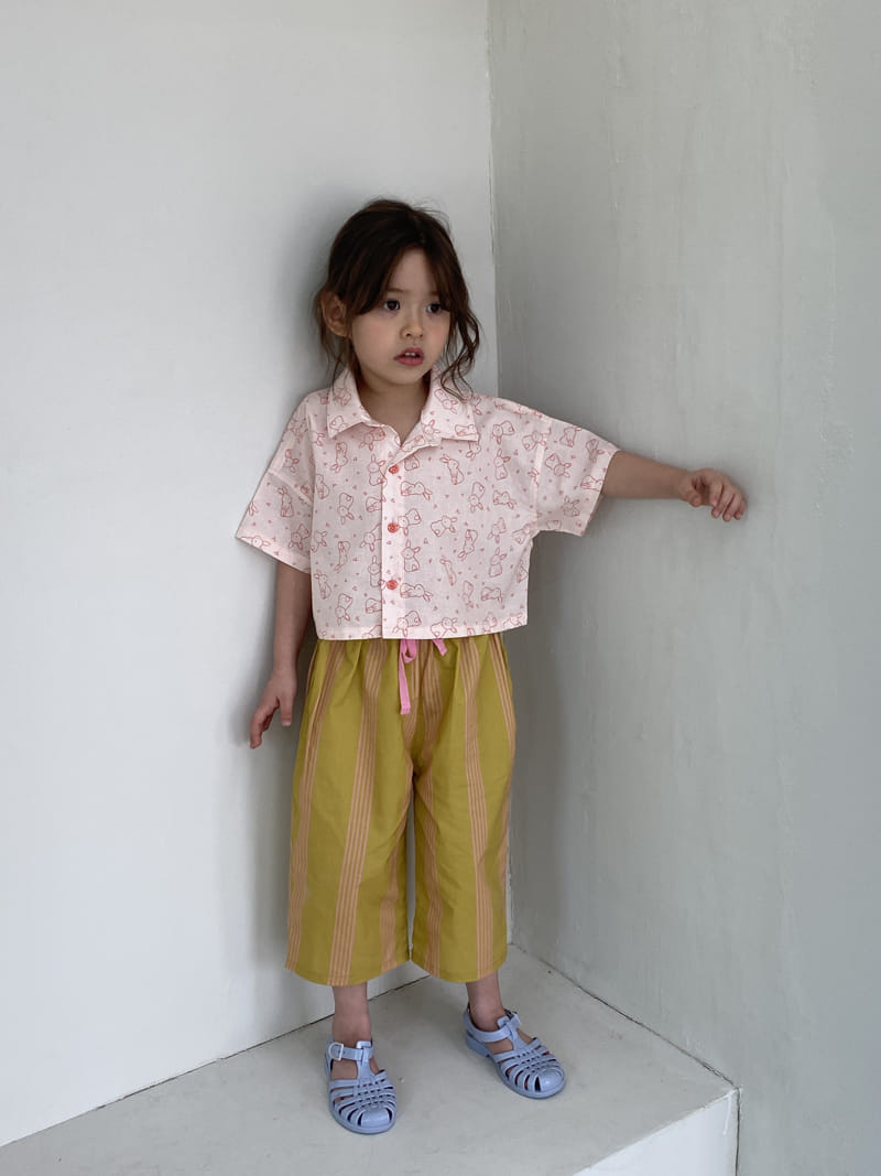 Green Tomato - Korean Children Fashion - #childofig - Rabbit Crop Shirt - 2