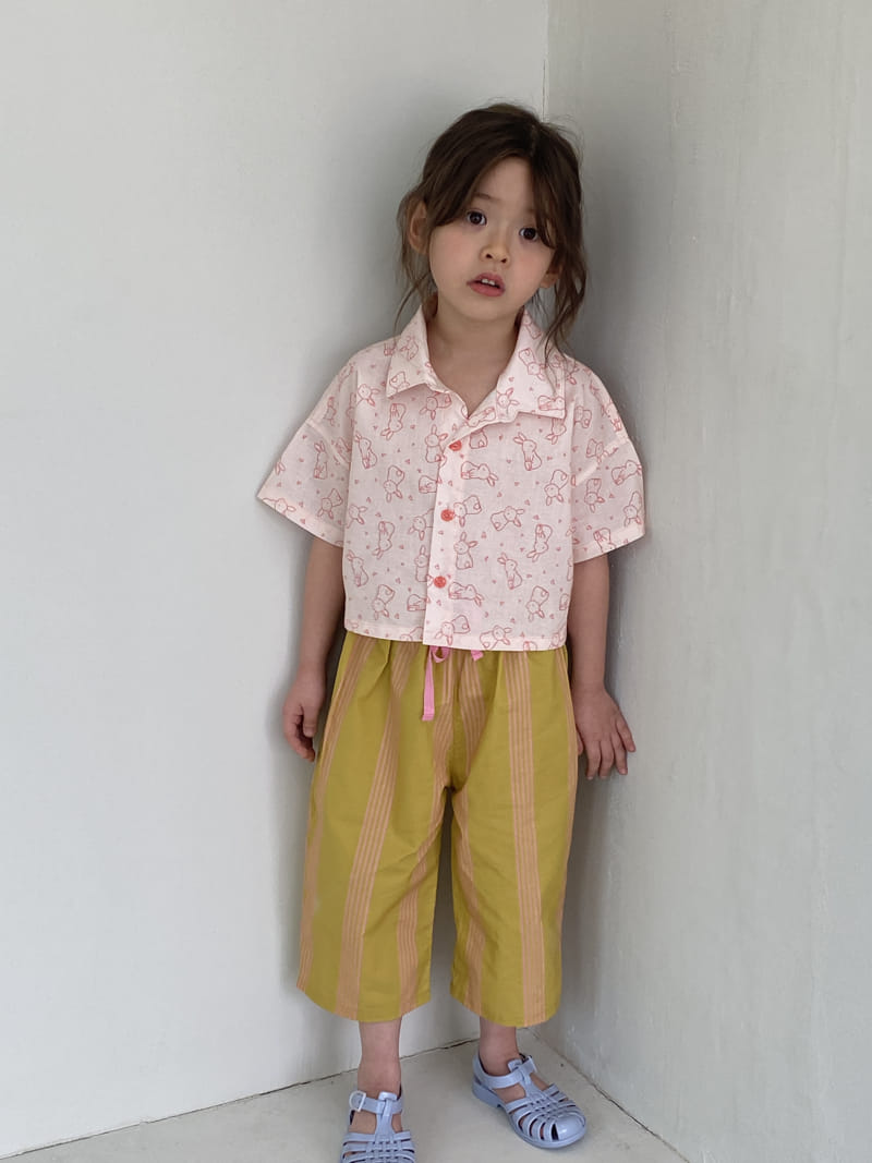 Green Tomato - Korean Children Fashion - #childrensboutique - Rabbit Crop Shirt - 3