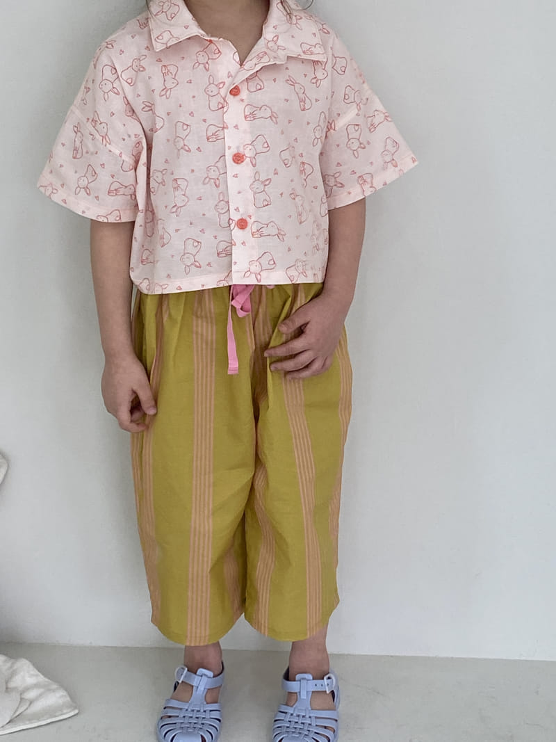 Green Tomato - Korean Children Fashion - #childrensboutique - Rabbit Crop Shirt - 4