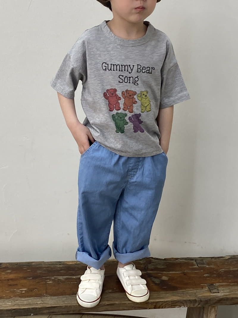 Green Tomato - Korean Children Fashion - #fashionkids - Denim Span Pants