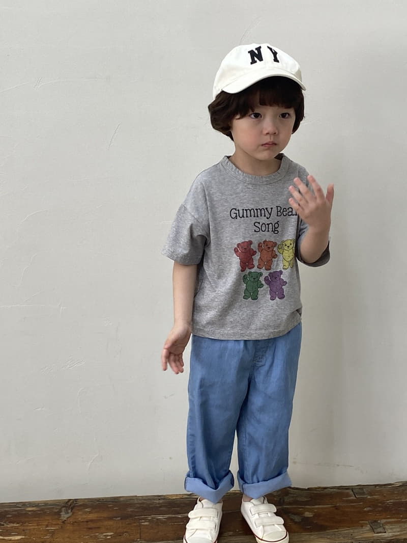 Green Tomato - Korean Children Fashion - #kidsstore - Denim Span Pants - 3