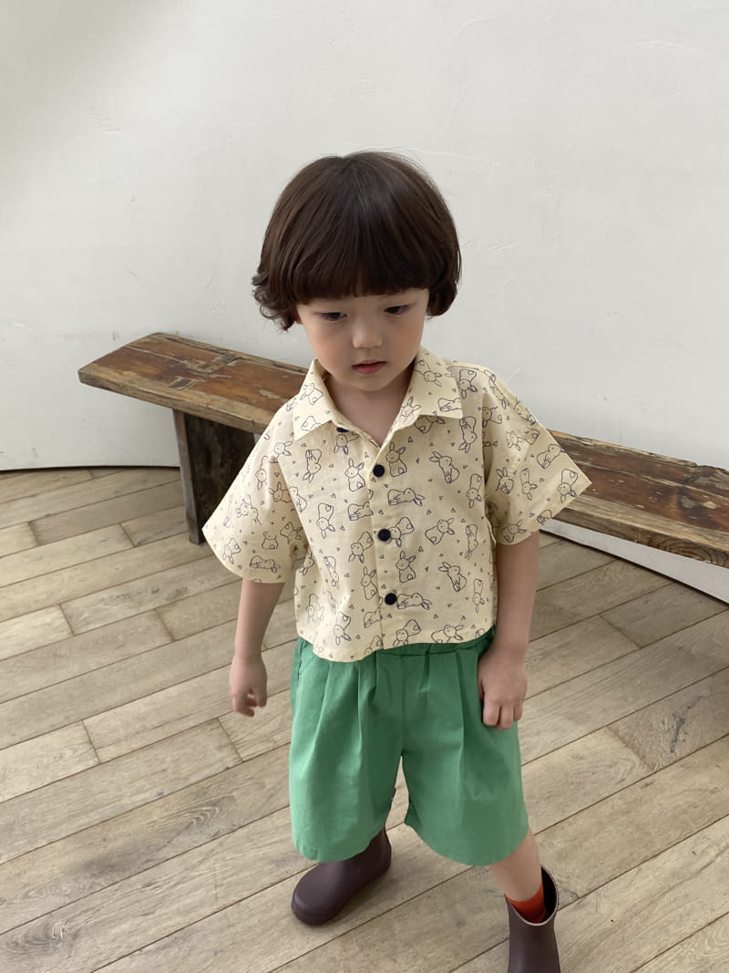 Green Tomato - Korean Children Fashion - #littlefashionista - Wrinkle Shorts - 7