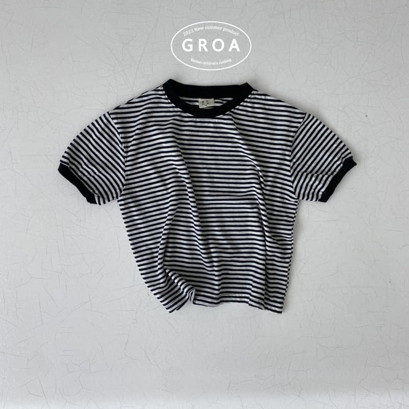 Groa - Korean Children Fashion - #kidsstore - Line Stripes Tee - 3