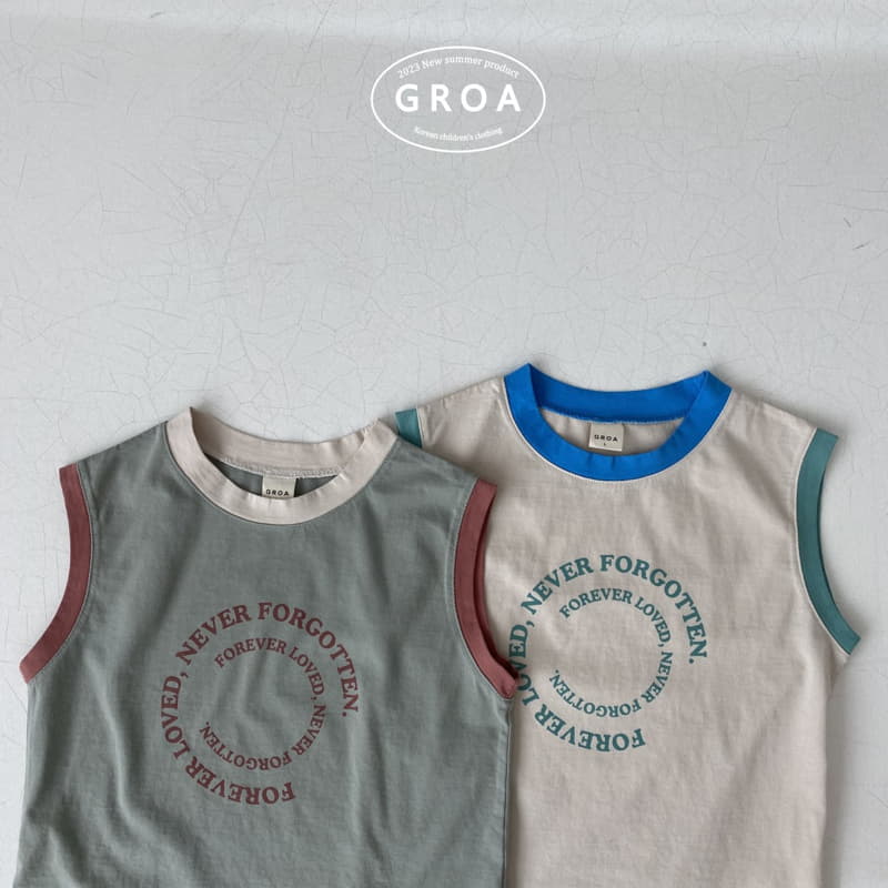 Groa - Korean Children Fashion - #minifashionista - Foever Sleeveless Tee - 3
